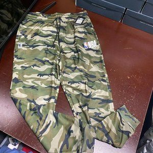 NBA Mens Multicolor Camouflage Drawstring Activewear Comfort Jogger Pant Size L